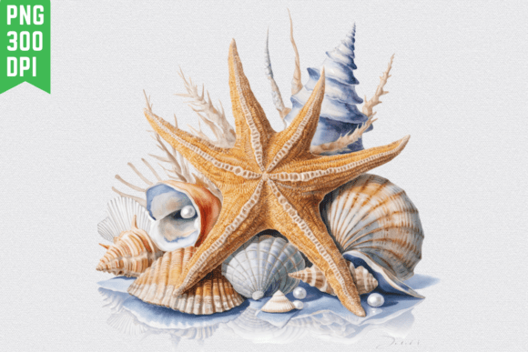 Download Starfish Coastal Seashell Clipart Sea - Shell Collection