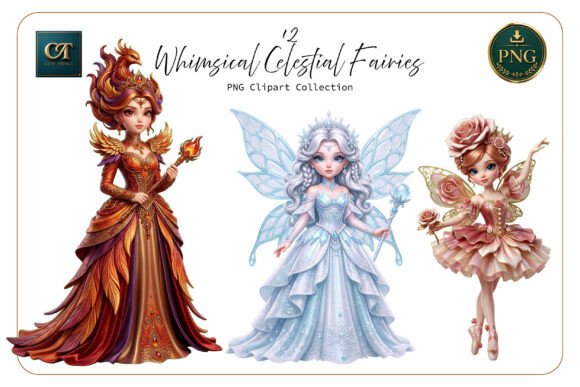 Download Fairies in Ornate Gowns - Ornate Collection