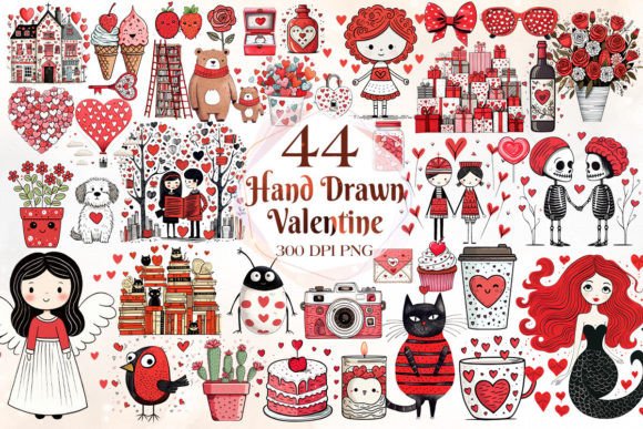 Download Hand Drawn Valentine's Day Clipart - Drawn Collection