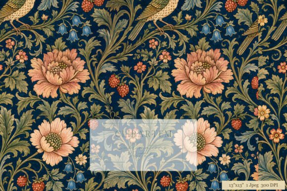 Download William Morris Floral Bird Pattern - Bird pattern Collection