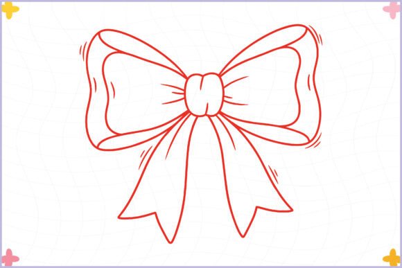 Download Hand Drawn Valentine Bow Clipart PNG - Drawn Collection