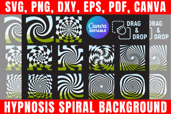 Download Hypnosis Spiral Background on Canva - Premium Resources