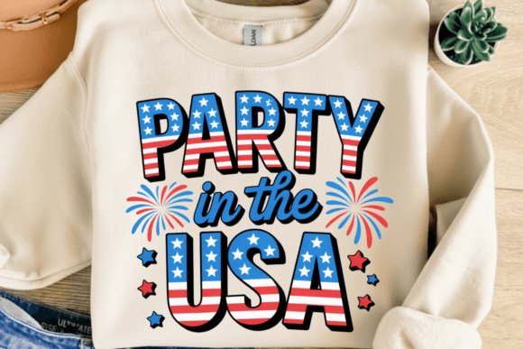 Download Party in the USA Red White Blue PNG - White Collection