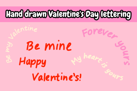 Download Hand-Drawn Valentine's Day Lettering - Drawn Collection
